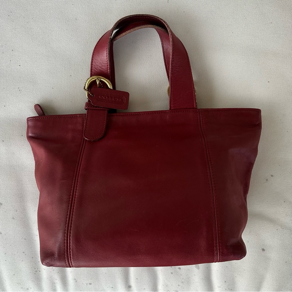 Vintage Coach Red Waverly Bag 4133